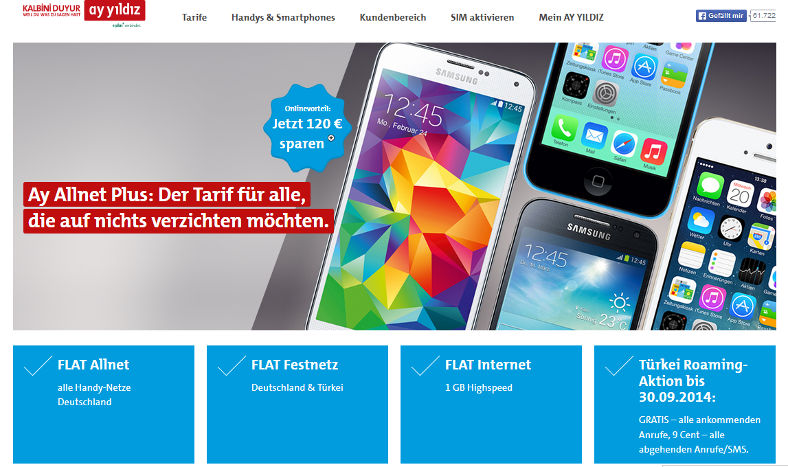 Ay Allnet Plus Flatrate mit vielen Extras