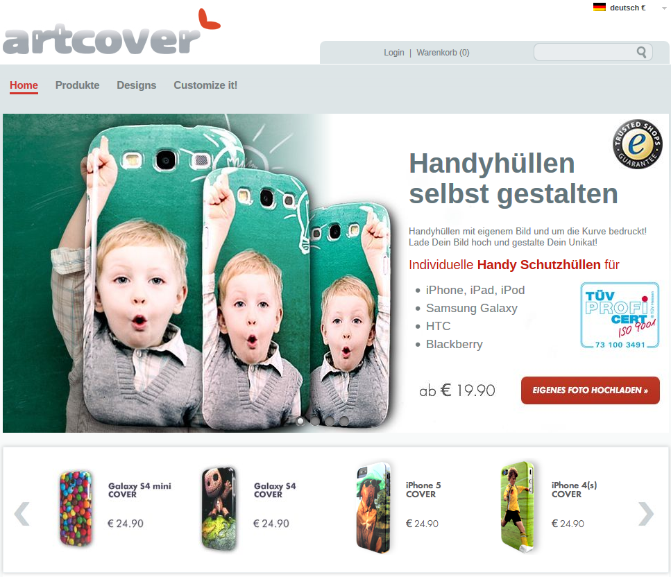 Handycover selbst gestalten